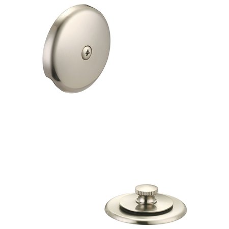 OLYMPIA Overflow and Waste Drain Trim Kit in PVD Brushed Nickel D-820TE-BN